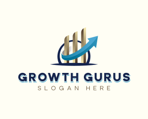 Analytics Finance Growth logo design