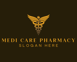 Medicine Caduceus Pharmacist logo design