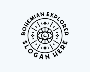 Eye Holistic Bohemian logo design