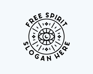 Eye Holistic Bohemian logo design