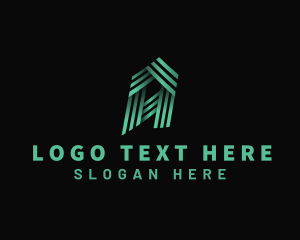 Technology Media Letter A Logo