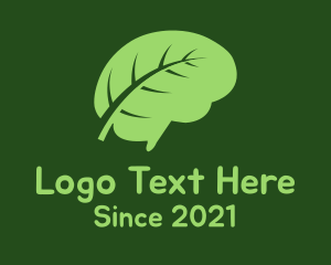 Green Brain Leaf logo