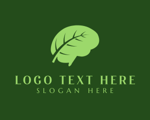 Green Brain Leaf logo