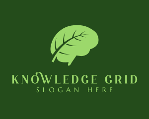 Green Brain Leaf logo