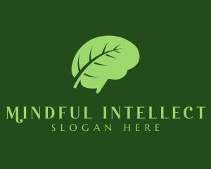 Green Brain Leaf logo