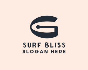 Beach Surfboard Surfer logo