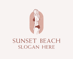 Sexy Woman Bikini logo design