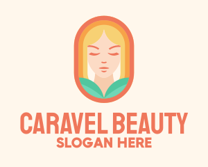 Blonde Woman Beauty Salon logo design