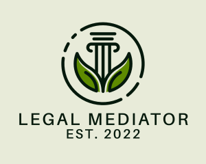 Environment Law Pillar logo design