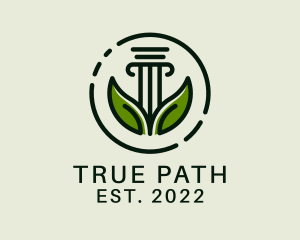 Environment Law Pillar logo design