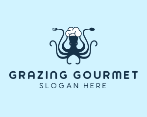 Seafood Octopus Restaurant  logo design