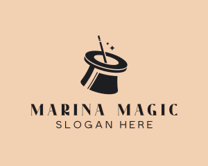 Magician Entertainment Hat logo design