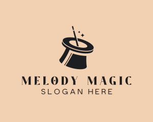 Magician Entertainment Hat logo design