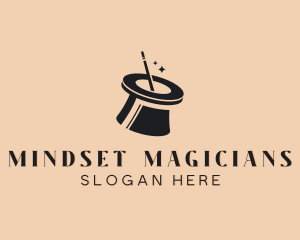 Magician Entertainment Hat logo design