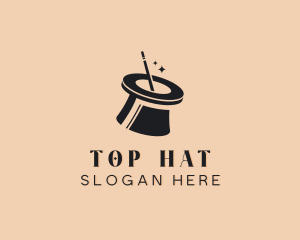 Magician Entertainment Hat logo design