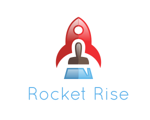 Gradient Rocket Brush logo