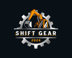 Excavator Gear Construction logo design