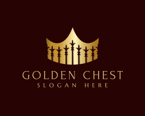 Premium Crown Fence logo design