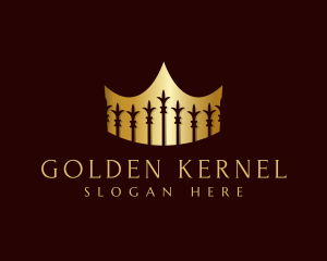 Premium Crown Fence logo design