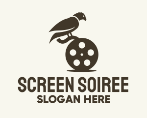 Crow Film Reel logo design