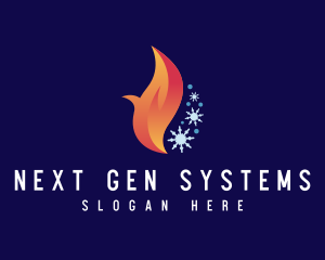Droplet Fire Ice logo