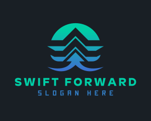 Forwarding Arrow Delivery logo design