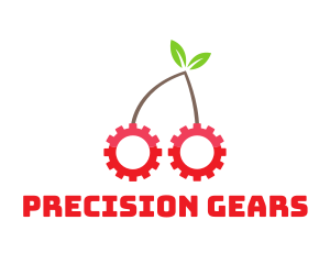 Fruit Cherry Gear logo design