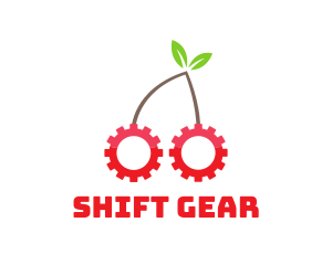 Fruit Cherry Gear logo design