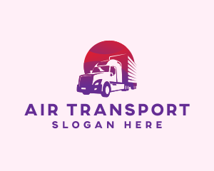 Truck Logistics Forwarding logo design