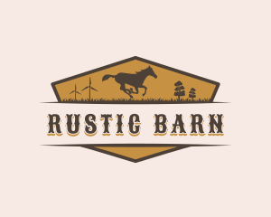 Horse Ranch Barn logo design