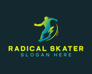 Human Lightning Skater logo
