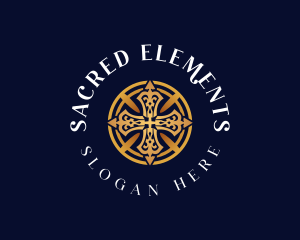 Religious Christian Crucifix logo