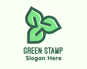 Green Organic Leaves logo design