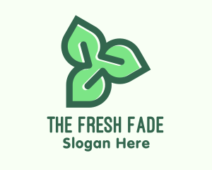 Green Organic Leaves logo design