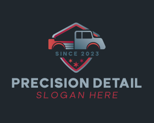 Pickup Shield Car logo design