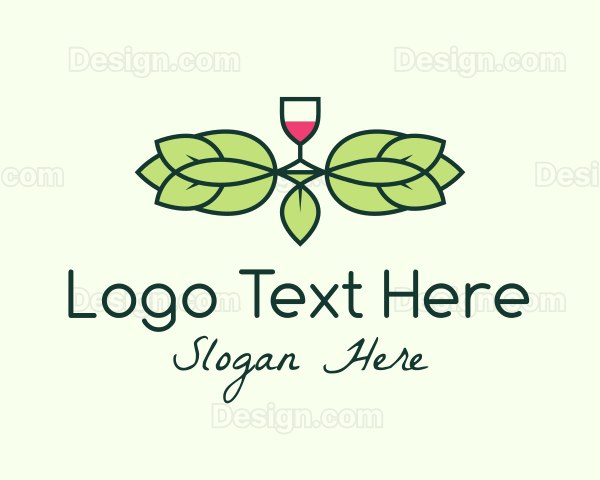 Red Wine Wreath Logo