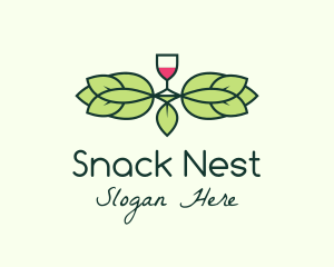  Red Wine Wreath logo design