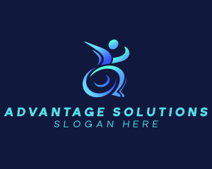 Wheelchair Disabled Rehabilitation Logo