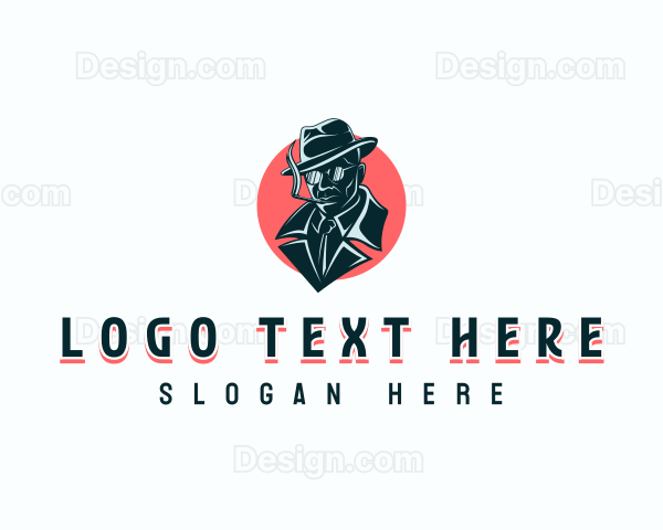 Cigarette Smoking Detective Logo