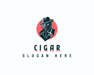 Cigarette Smoking Detective logo design