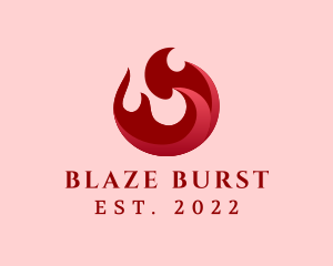 Burning Flame Energy logo design