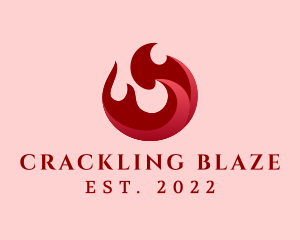 Burning Flame Energy logo design