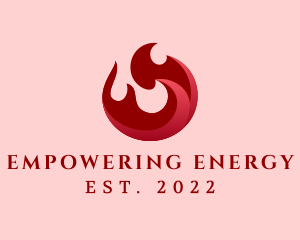 Burning Flame Energy logo design