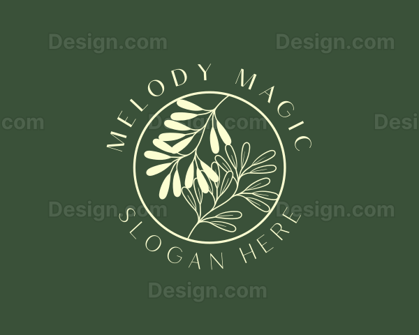 Organic Leaf Herb Logo