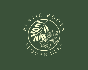 Organic Leaf Herb logo design