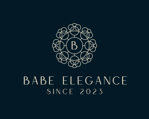 Luxury Floral Cosmetics Boutique  logo design