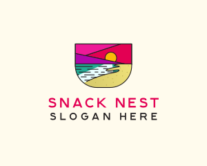 Creative Beach Resort  logo design