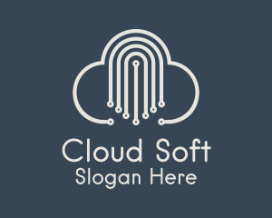 Technology Cloud Network  logo design