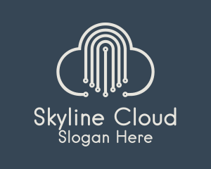 Technology Cloud Network  logo design