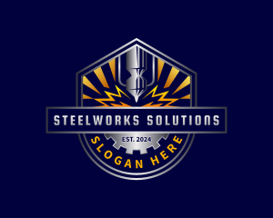 Industrial CNC Laser logo design